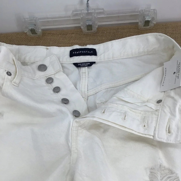 Aeropostal Aero Women’s 90’s High Rise Distressed Jean Short NWT Size 6 - Picture 6 of 8